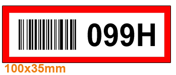 ONE2ID Fachbodenetiketten mit Barcode