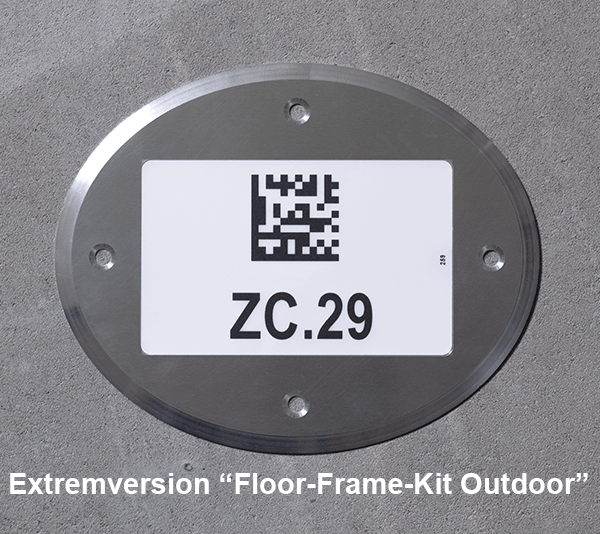 ONE2ID Bodenkennzeichnung Floor Frame Kit Außeneinsatz Im Freien