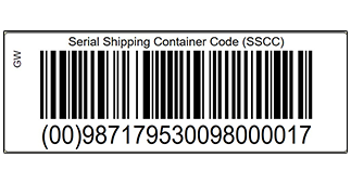 ONE2ID SSCC Etiketten Barcodes Strichcode