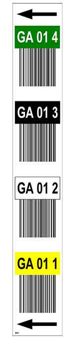 ONE2ID etiketten Etiketten für Pallet Shuttle Regalsysteme