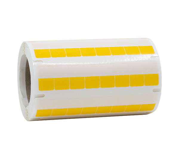 ONE2ID Selbstklebende Etiketten vinyl Kabelmarkierung Drahtkodierung gelb Wickeletikett