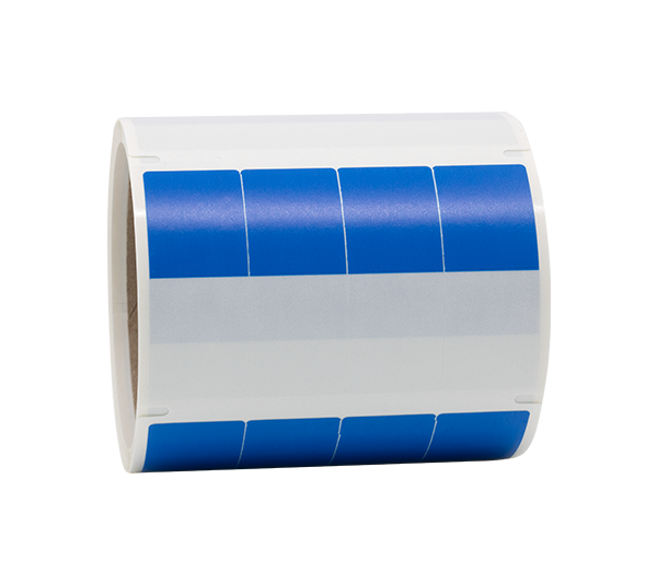 ONE2ID selbstlaminierende Vinyletiketten Drahtkodierung Kabelmarkierung blau Wickeletiketten