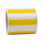 ONE2ID transparente selbstlaminierende Vinyletiketten gelb Drahtkodierung Wickeletikett