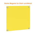 ONE2ID Lagerschilder montieren mit starken Magneten für Stahl und Metall