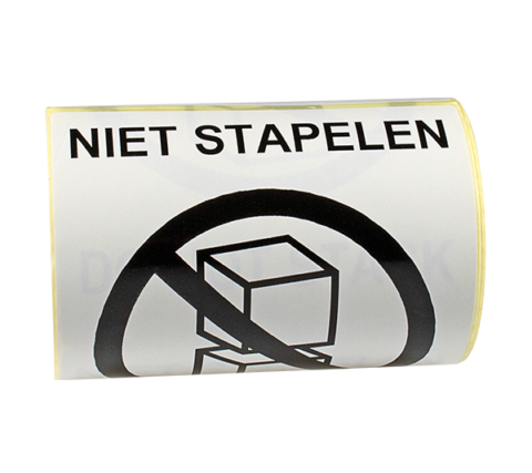 Waarschuwingsstickers instructiestickers magazijn papier ONE2ID