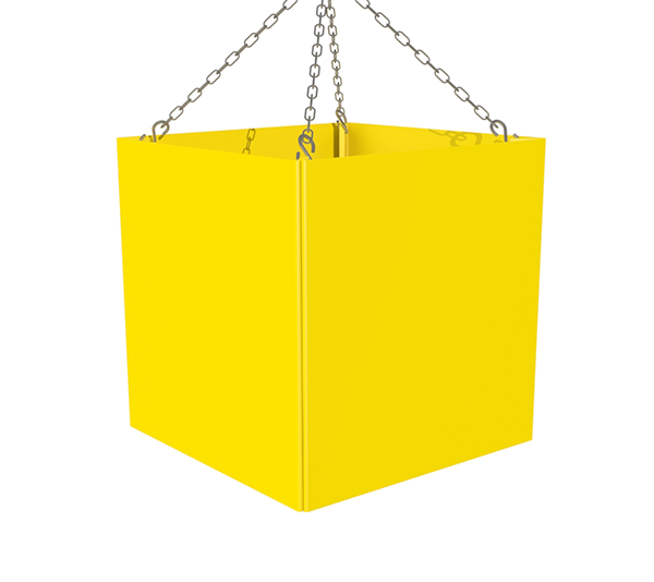 Blocklagerschild Würfel Zone Halle Massengut ONE2ID