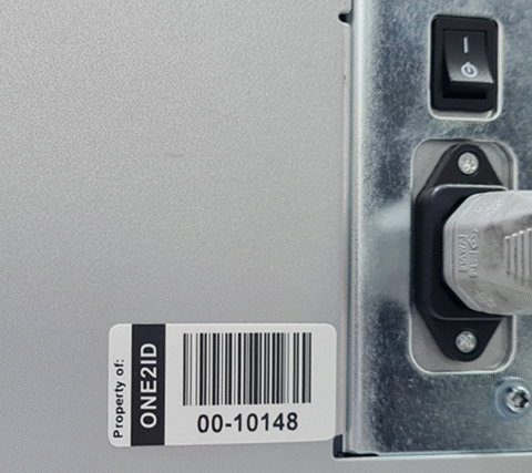 ONE2ID Eigentumsetiketten Asset-Tags Typenschilder