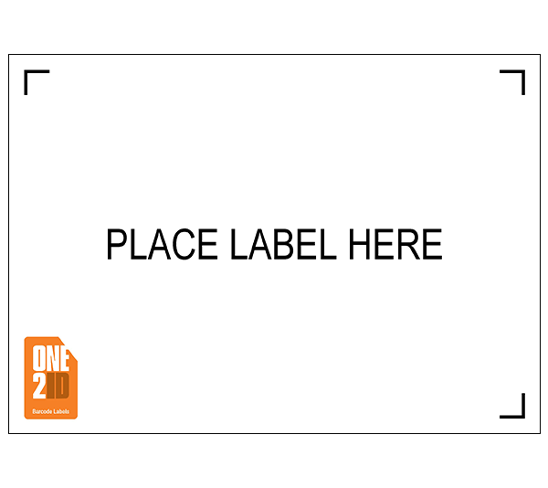 ONE2ID Etikettenhalter Etiketteadapter Place Label Here Behälter