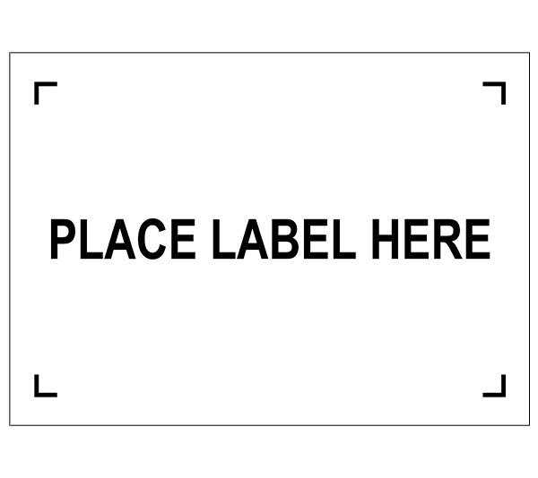 ONE2ID Etikettenhalter KLT-Etiketten Behälter Place Label Here